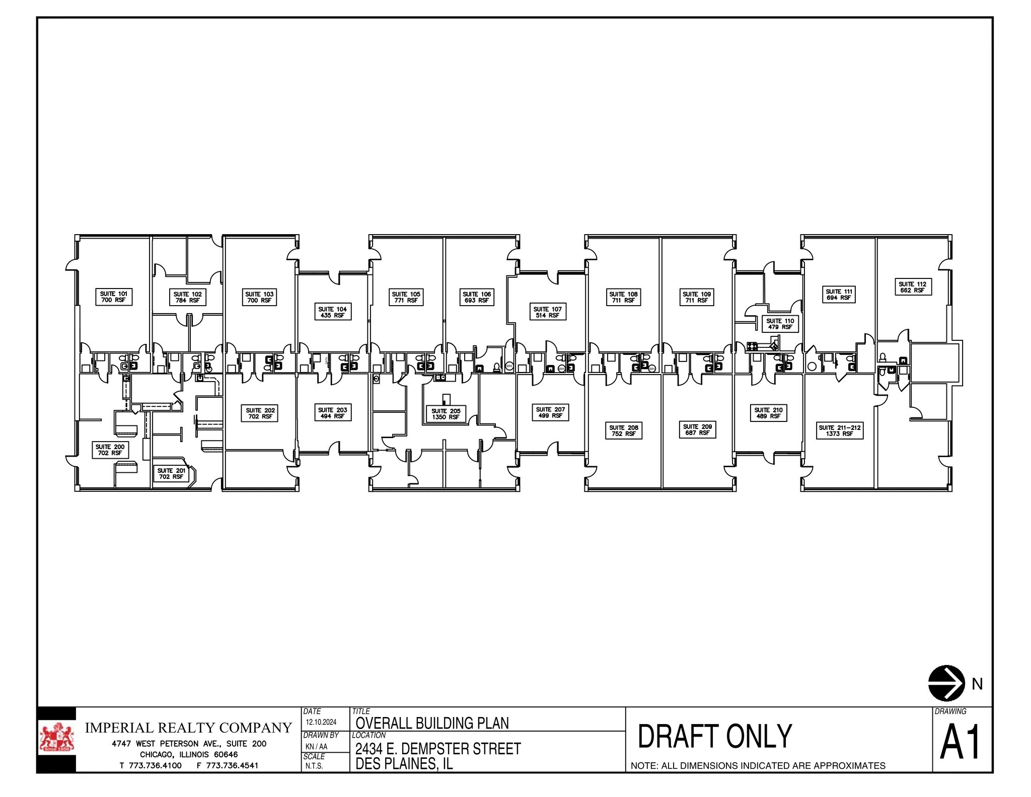 2434 E Dempster St, Des Plaines, IL for lease Site Plan- Image 1 of 1