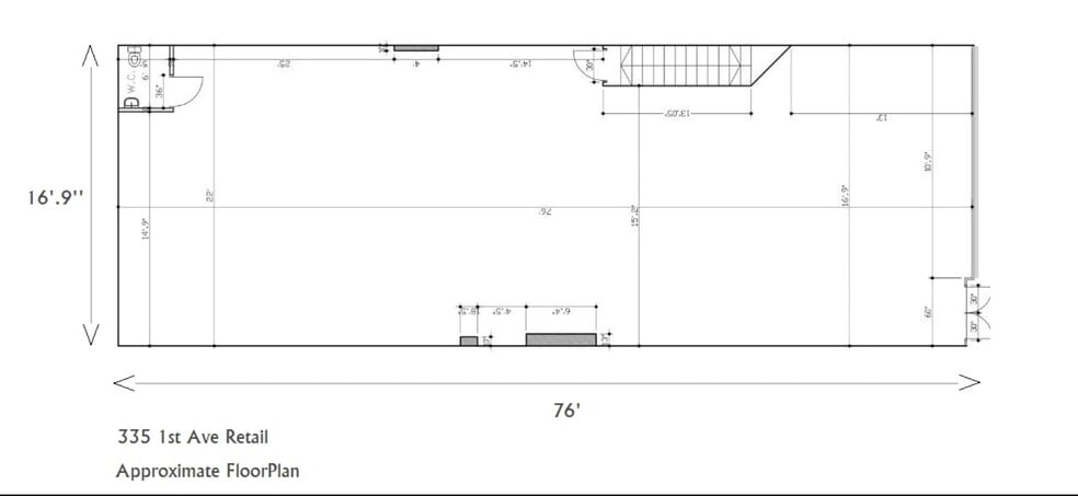 335 First Ave, New York, NY à louer - Plan d’étage - Image 3 de 5