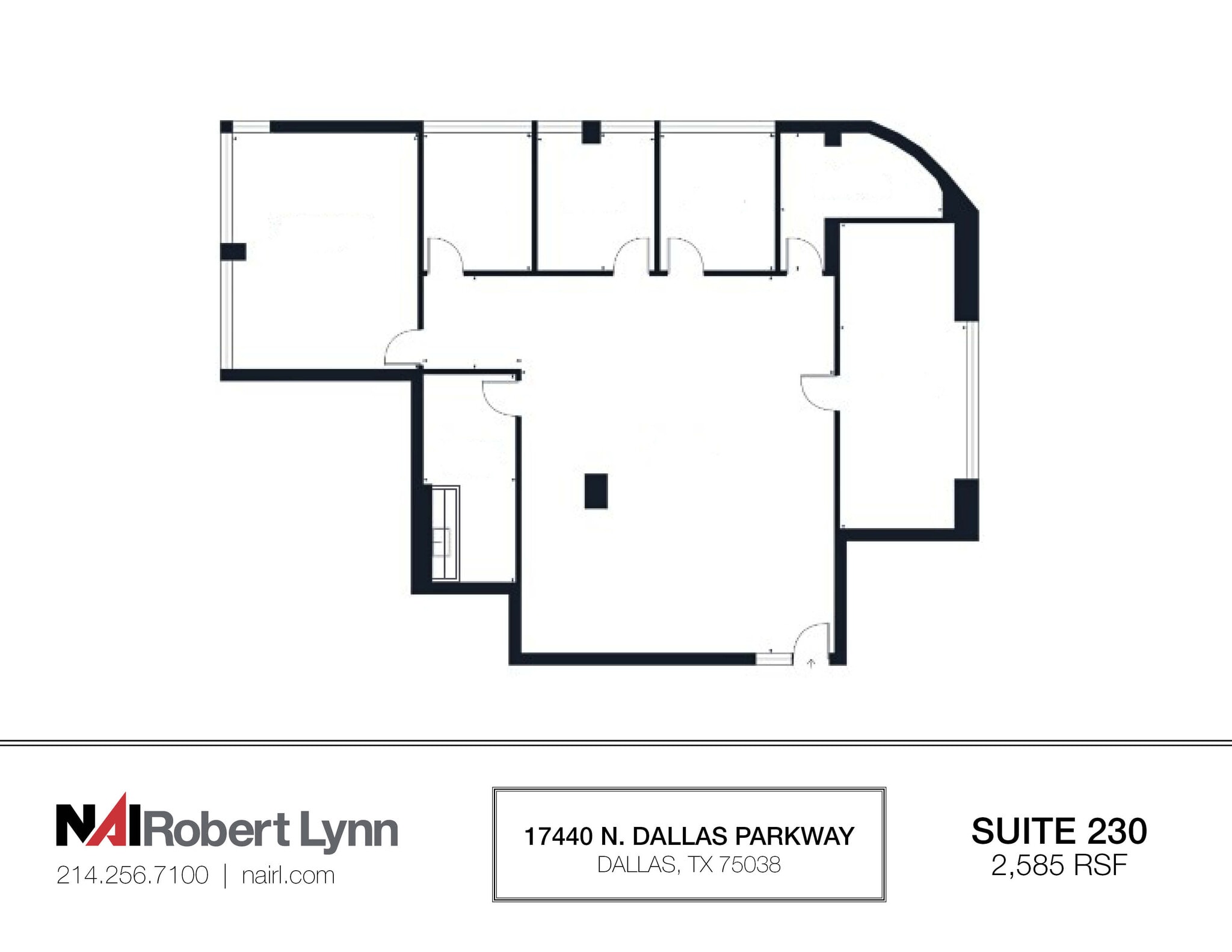 17440 N Dallas Pky, Dallas, TX for lease Floor Plan- Image 1 of 1