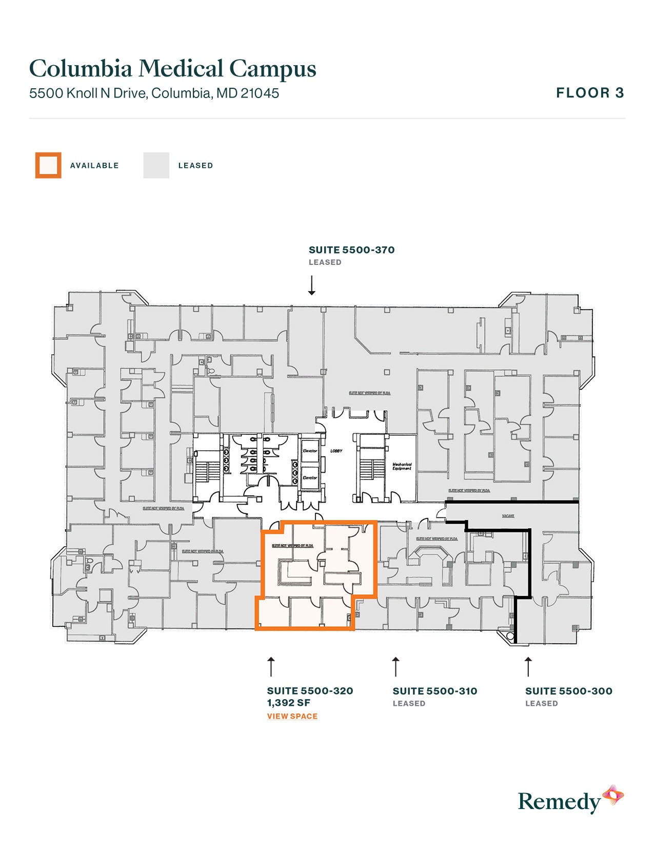 5450 Knoll North Dr, Columbia, MD à louer Plan d’étage- Image 1 de 1