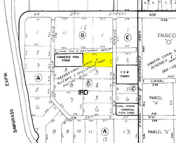 3760-3788 NW 124th Ave, Coral Springs, FL à vendre Plan cadastral- Image 1 de 1