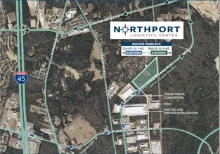 1375 Conroe Park W Dr, Conroe, TX - Aerial  map view