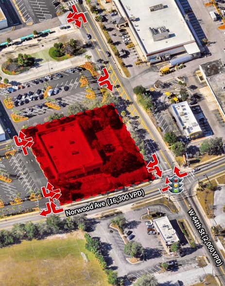 5108 Norwood Ave, Jacksonville, FL à louer - Aérien - Image 2 de 2