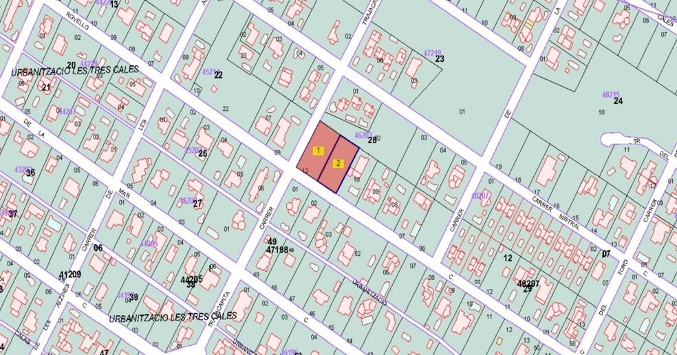 Carrer Rovelló, 1020, L'Ametlla de Mar, Tarragona à vendre - Plan cadastral - Image 2 de 2