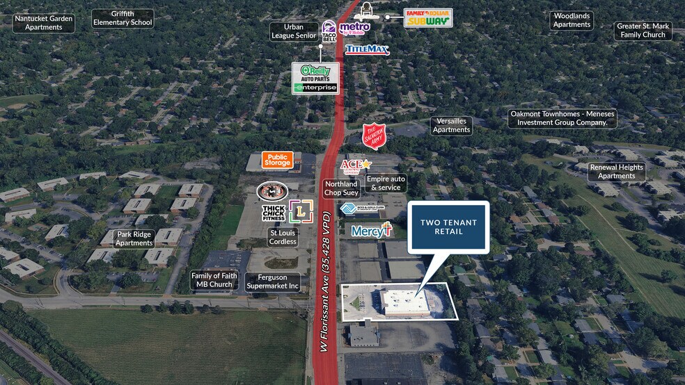 9070 W Florissant Ave, Saint Louis, MO à vendre - Photo du bâtiment - Image 3 de 6