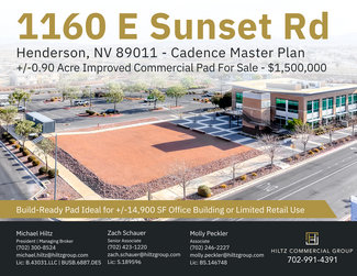 Plus de détails pour 1160 E Sunset Rd, Henderson, NV - Terrain à vendre