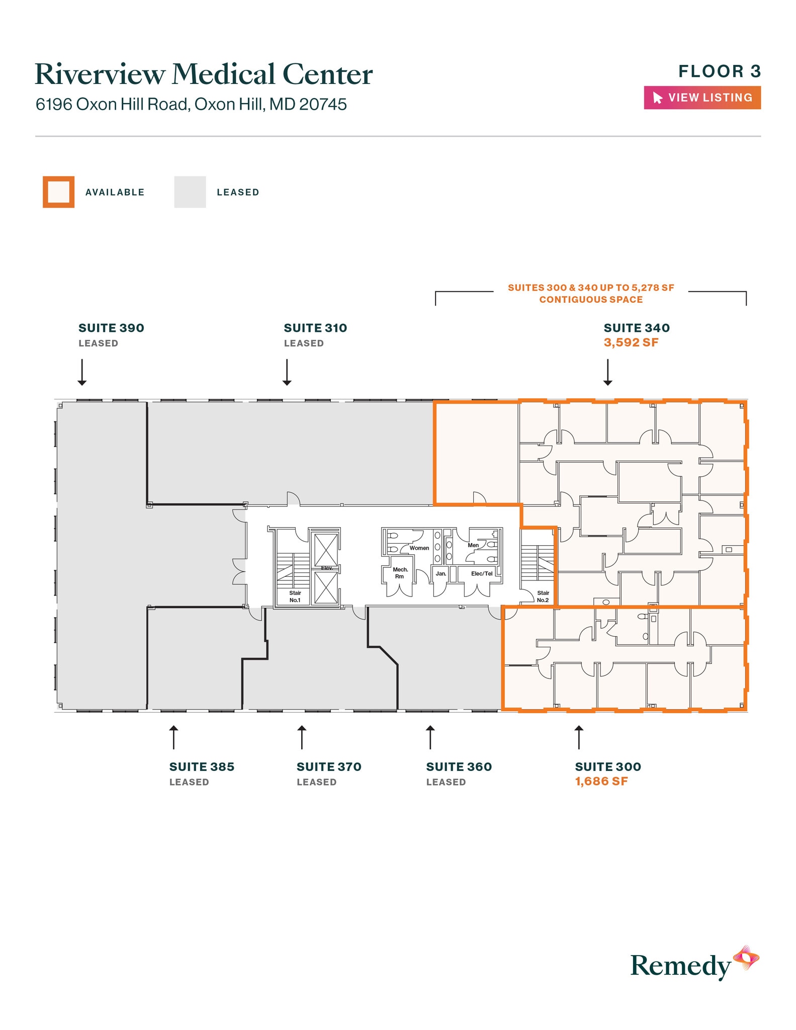 6196 Oxon Hill Rd, Oxon Hill, MD à louer Plan d’étage- Image 1 de 1