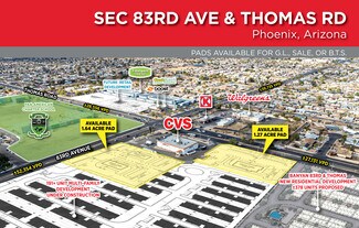Plus de détails pour SEC 83rd & Thomas Rd ave, Phoenix, AZ - Terrain à louer