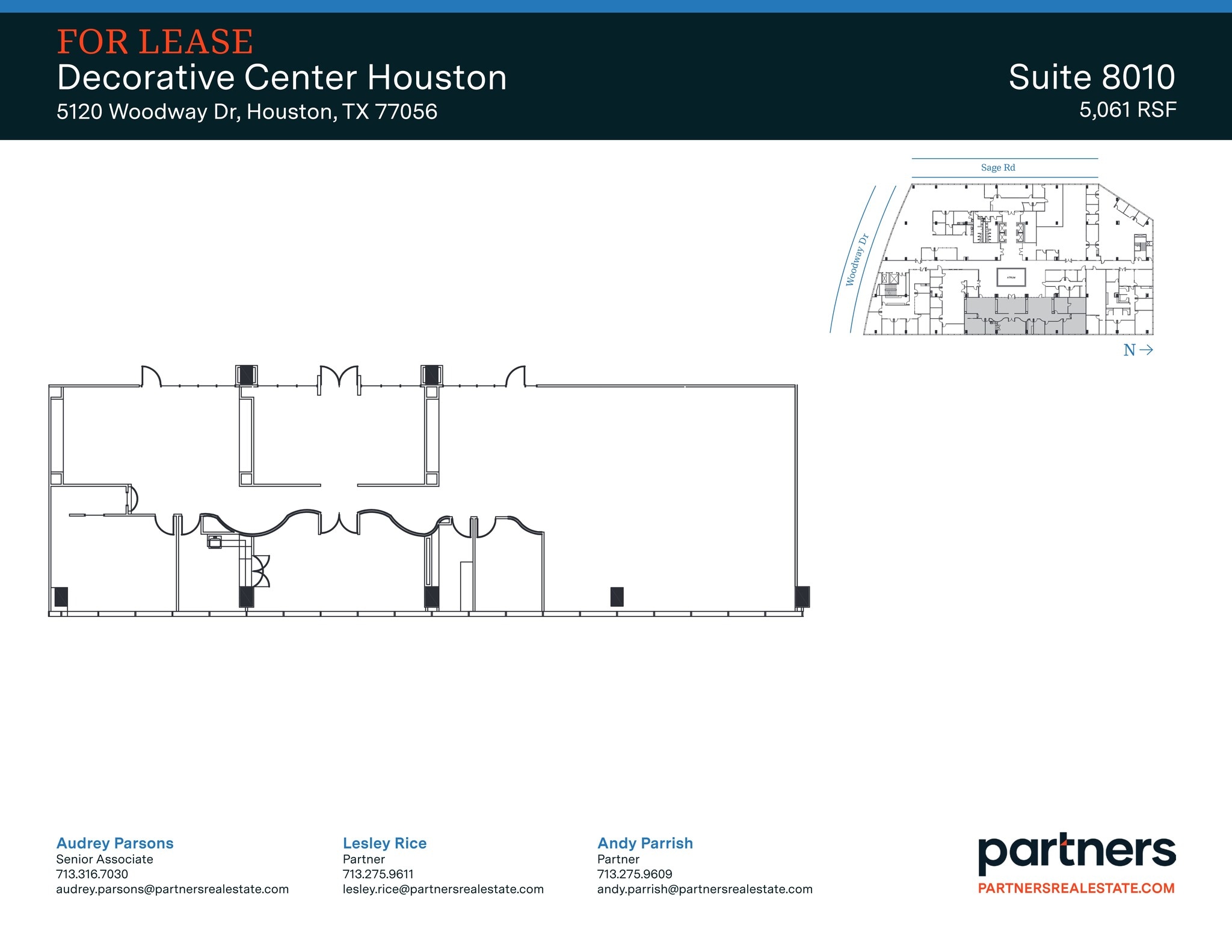 5120 Woodway Dr, Houston, TX à louer Plan de site- Image 1 de 1