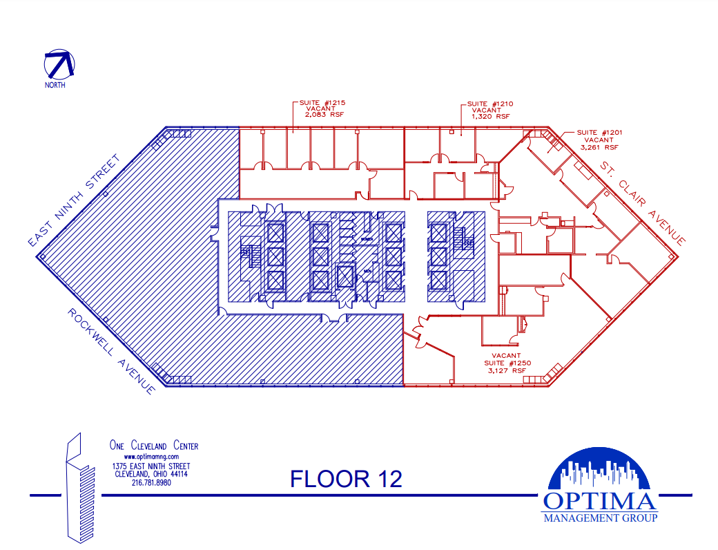 1375 E 9th St, Cleveland, OH for lease Floor Plan- Image 1 of 1