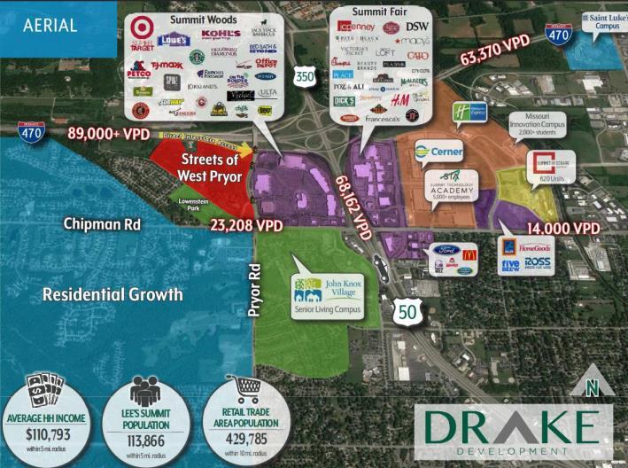 1910 NW Lowenstein Dr, Lee's Summit, MO à louer - Aérien - Image 3 de 5