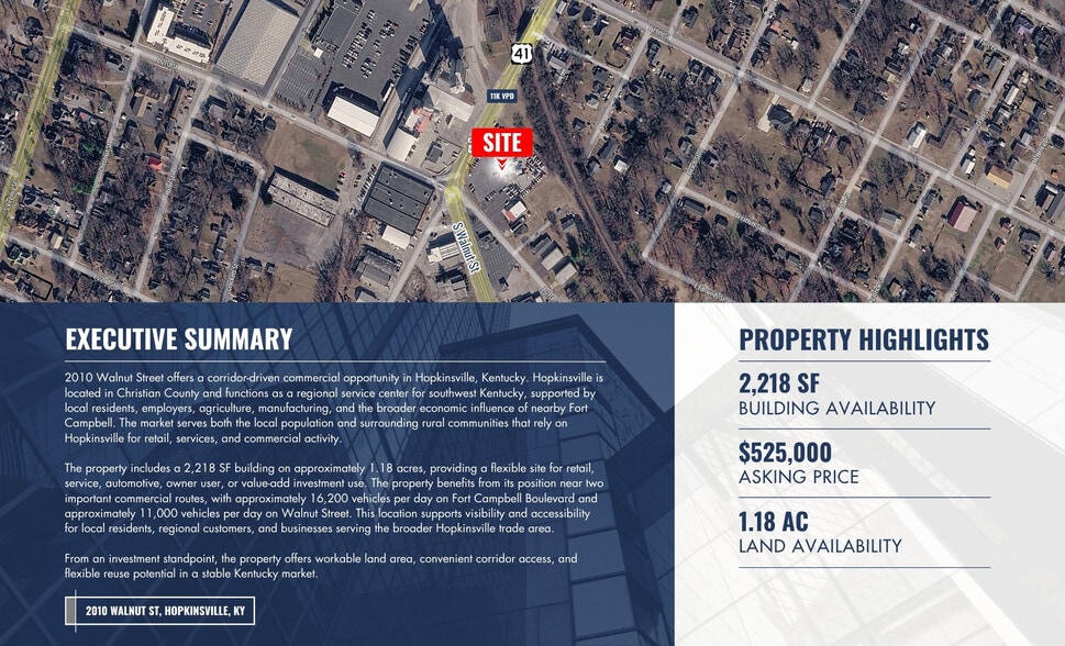 2010 Walnut St, Hopkinsville, KY for sale - Aerial - Image 2 of 5