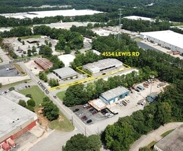 4554 Lewis Rd, Stone Mountain, GA - AERIAL  map view