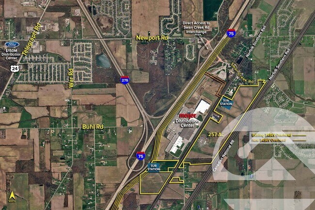 Plus de détails pour 7934 Newport South Rd, Newport, MI - Terrain à vendre