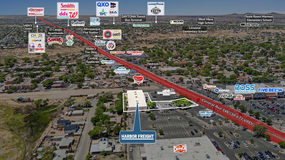 4410 Central Ave SW, Albuquerque, NM à vendre - Photo du bâtiment - Image 3 de 5