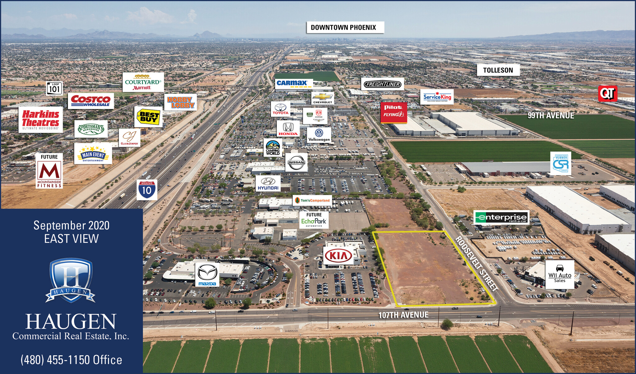 107th Avenue & Roosevelt St, Avondale, AZ for sale Aerial- Image 1 of 1