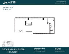 5120 Woodway Dr, Houston, TX à louer Plan d’étage- Image 1 de 5