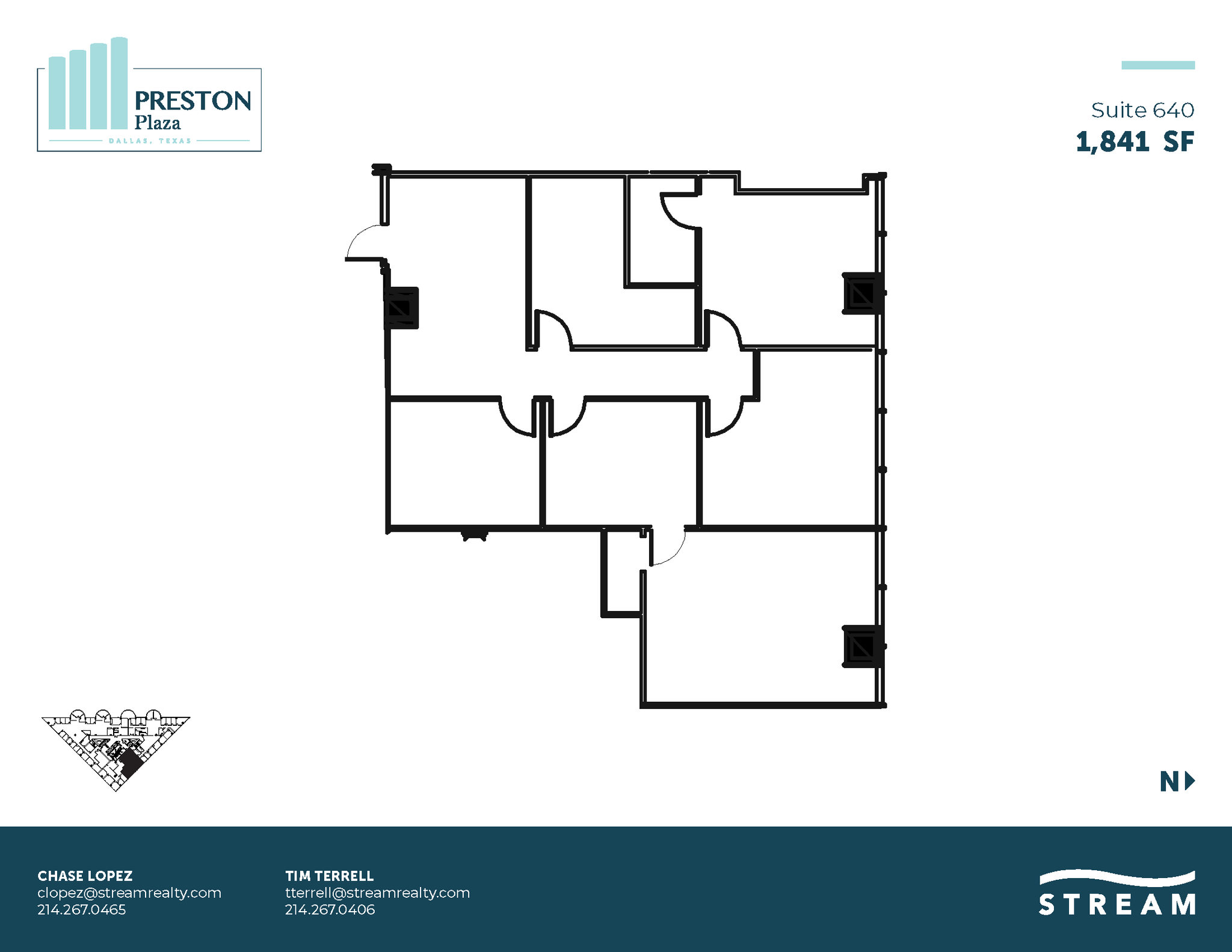 17950 Preston Rd, Dallas, TX à louer Plan d  tage- Image 1 de 3