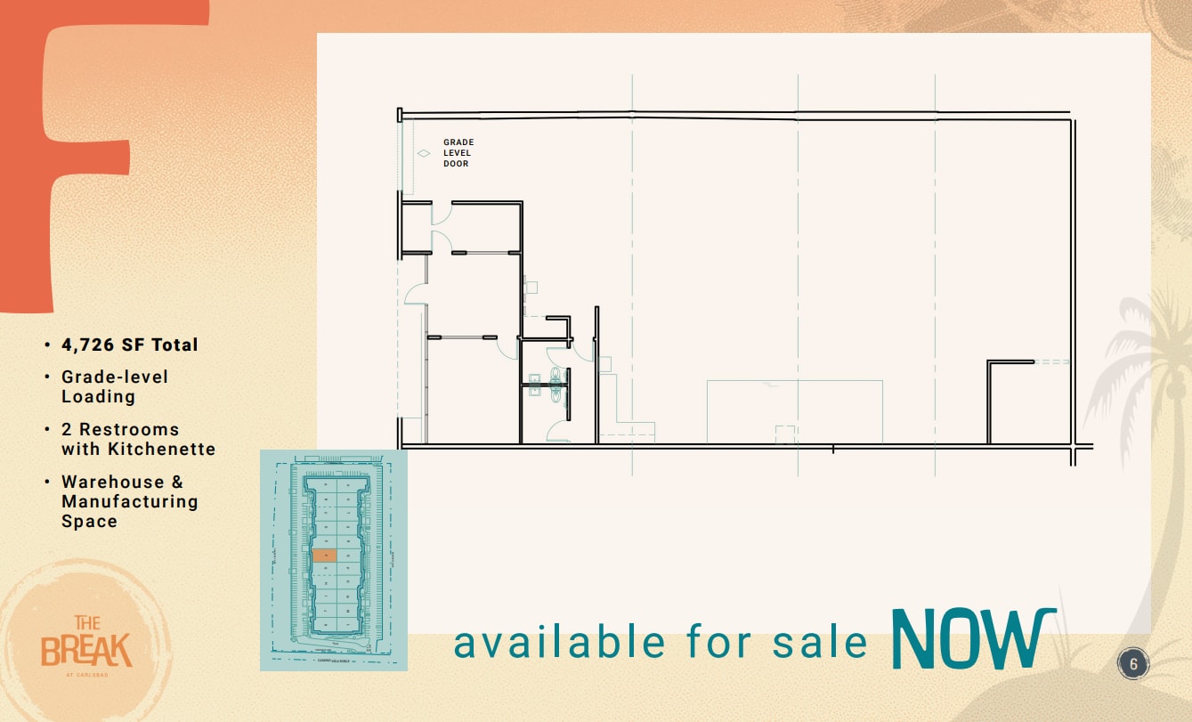 2270 Camino Vida Roble, Carlsbad, CA 92011 - Unit F -  - Floor Plan - Image 1 of 1