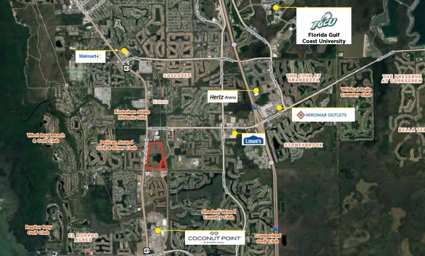 S Tamiami Trl & Williams Rd, Estero, FL for sale - Aerial - Image 3 of 7