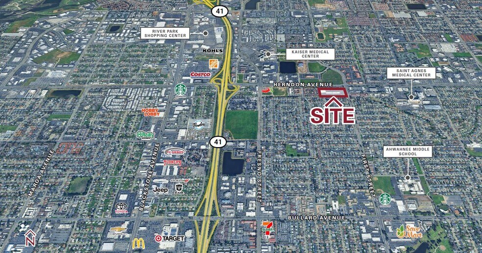 6735 N 1st St, Fresno, CA à louer - Photo du bâtiment - Image 2 de 5