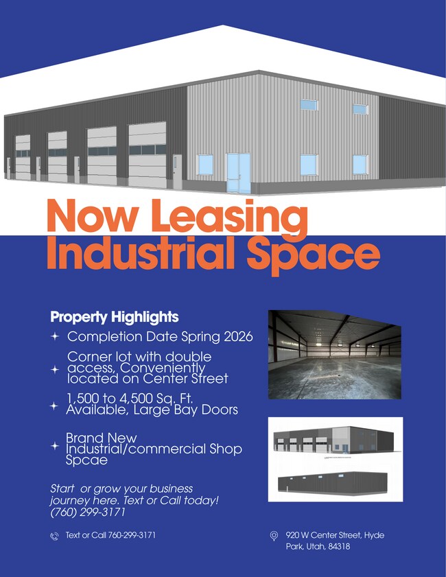 More details for 920 W Center St, Hyde Park, UT - Industrial for Lease