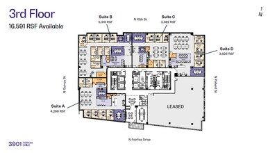 3901 N Fairfax Dr, Arlington, VA for lease Floor Plan- Image 1 of 1