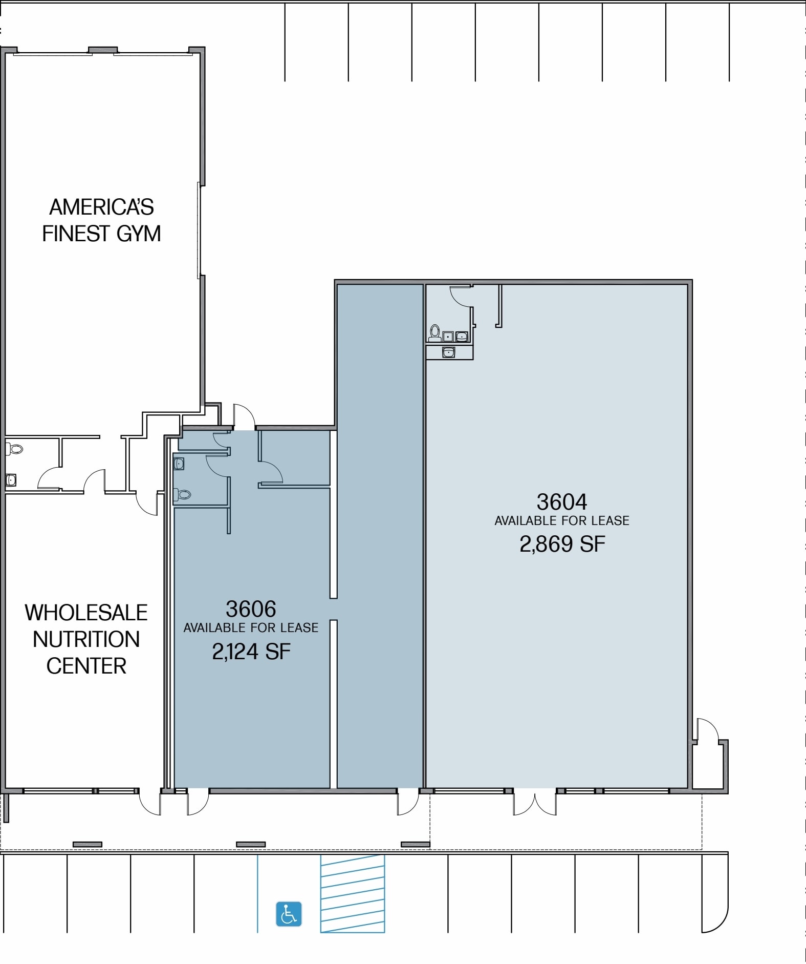 3604-3610 Midway Dr, San Diego, CA à louer Plan d’étage- Image 1 de 1