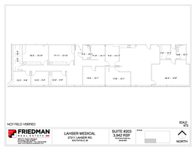 27177 Lahser Rd, Southfield, MI à louer Plan d  tage- Image 1 de 1