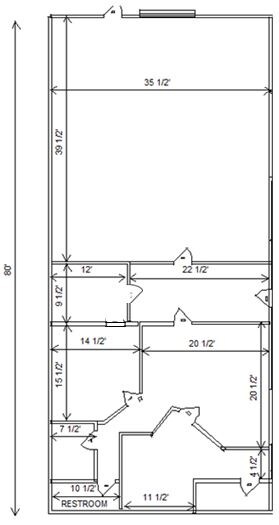 9799C Princeton Glendale Rd, West Chester, OH à louer - Plan d’étage - Image 2 de 5
