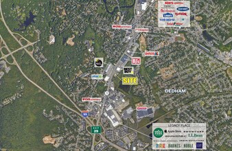 688-750 Providence Hwy, Dedham, MA - AERIAL  map view
