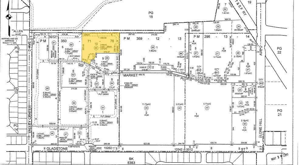 1343 E Gladstone St, Glendora, CA à louer - Plan cadastral - Image 2 de 7