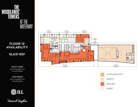 9950 Woodloch Forest Dr, The Woodlands, TX for lease Floor Plan- Image 1 of 2