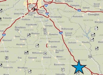 120-164 N Lee St, Forsyth, GA for lease - Aerial - Image 2 of 9