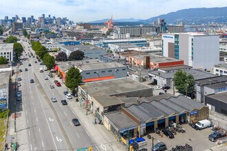 1661 E Hastings St, Vancouver, BC - Aérien Vue de la carte