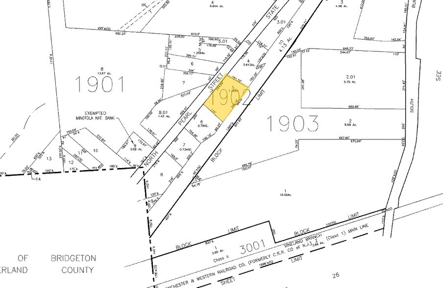 1025 N Pearl St, Bridgeton, NJ for lease - Plat Map - Image 1 of 30