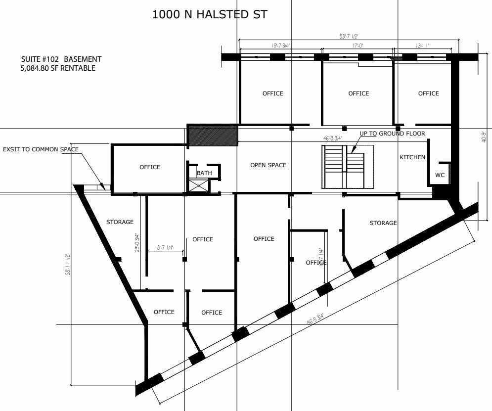 1000 N Halsted St, Chicago, IL for lease Floor Plan- Image 1 of 10