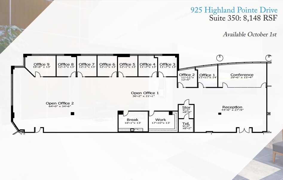 925 Highland Pointe Dr, Roseville, CA for lease Floor Plan- Image 1 of 1