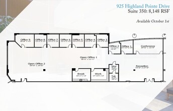 925 Highland Pointe Dr, Roseville, CA for lease Floor Plan- Image 1 of 1