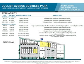 18630 Collier Ave, Lake Elsinore, CA à louer Plan d’étage- Image 2 de 2