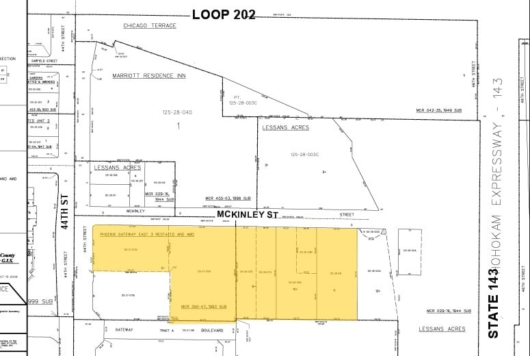 4441 E McKinley St, Phoenix, AZ for sale - Plat Map - Image 2 of 2