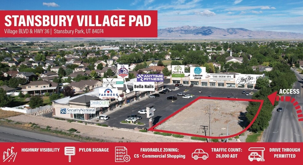 Village Blvd & Hwy 36, Stansbury Park, UT à vendre - Photo du bâtiment - Image 1 de 5