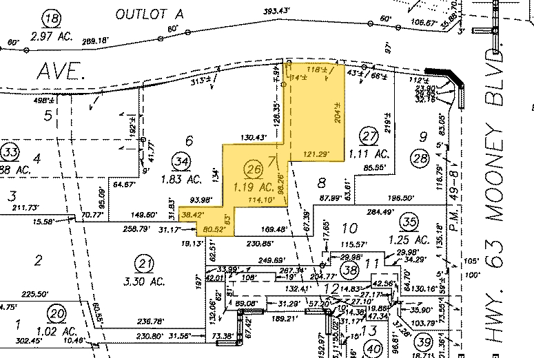 4021 S Mooney Blvd, Visalia, CA for lease - Plat Map - Image 2 of 8