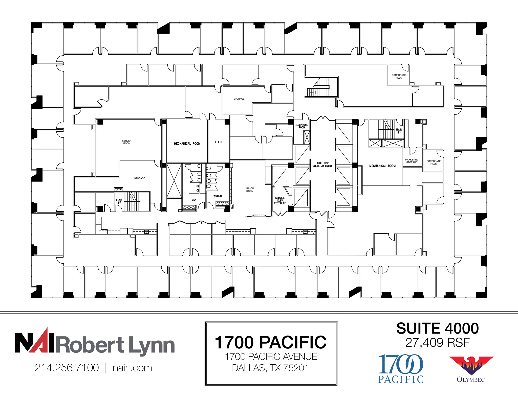 1700 Pacific Ave, Dallas, TX à louer Plan d  tage- Image 1 de 1