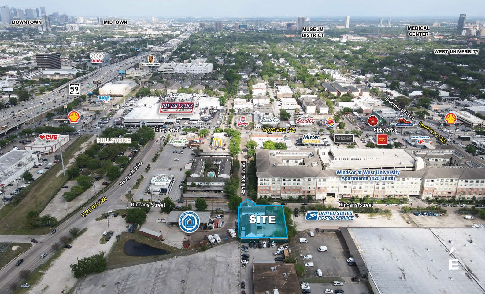 5010 Dincans, Houston, TX for sale Aerial- Image 1 of 1