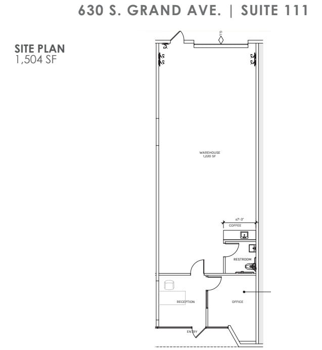 600 S Grand Ave, Santa Ana, CA à louer Plan d  tage- Image 1 de 1