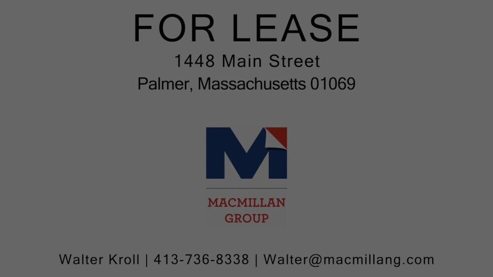 1448 Main St, Palmer, MA à louer - Vidéo sur l’inscription commerciale - Image 2 de 9