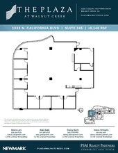 1331 N California Blvd, Walnut Creek, CA à louer Plan d’étage- Image 1 de 1