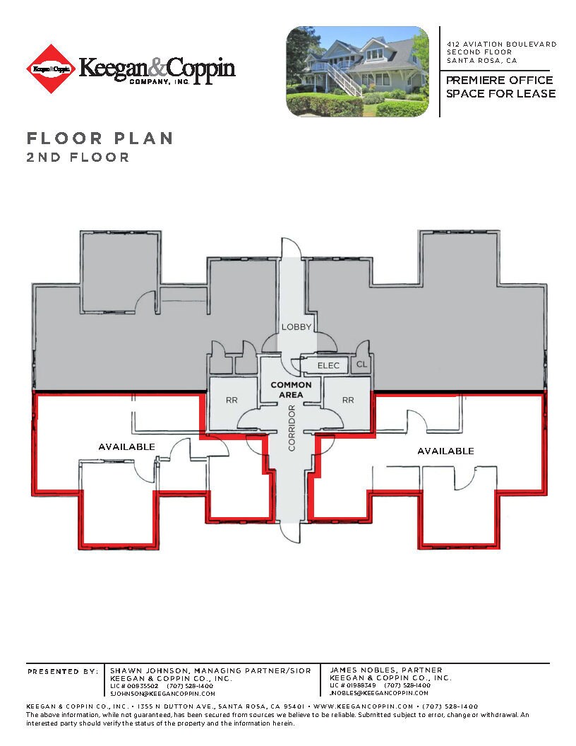 412 Aviation Blvd, Santa Rosa, CA à louer Plan d’étage- Image 1 de 1