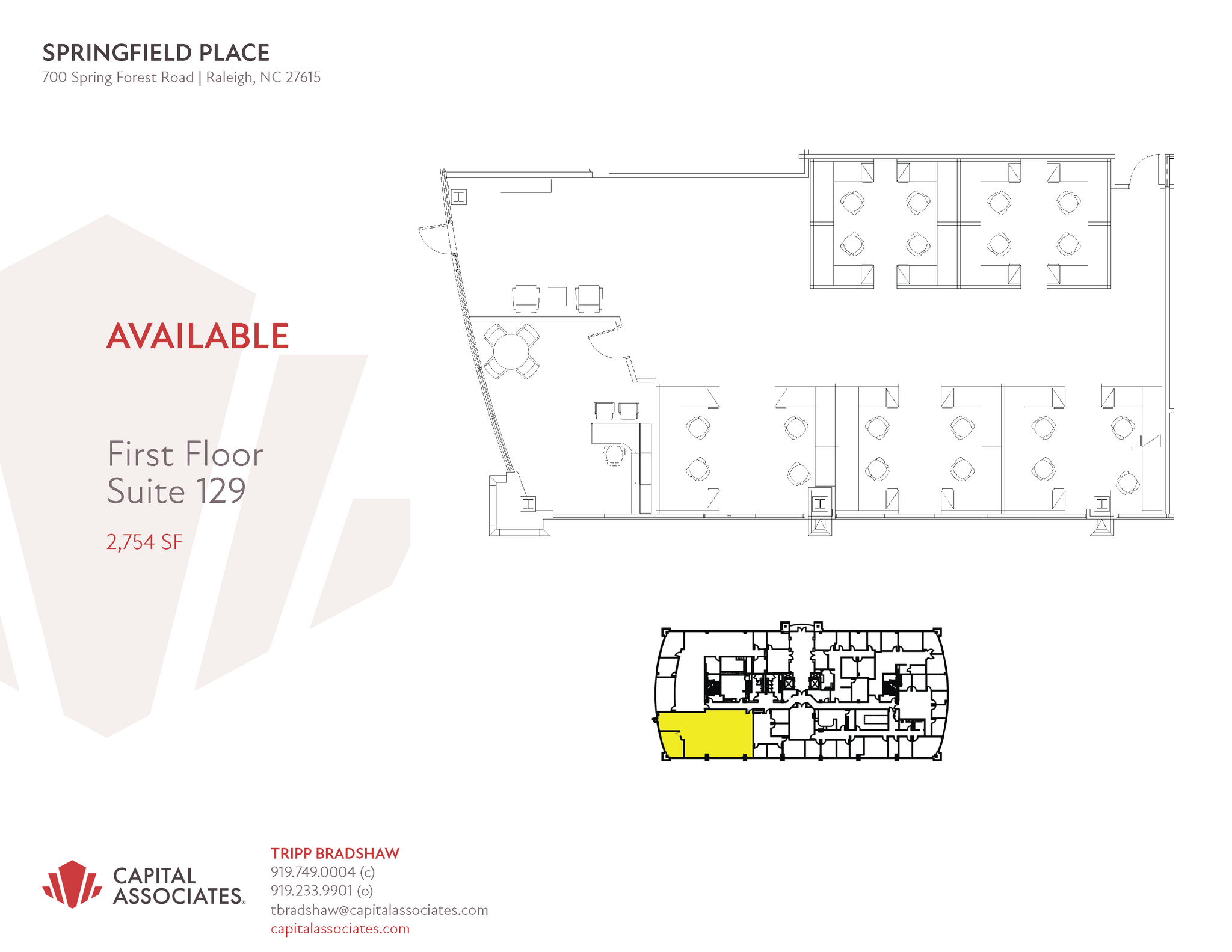 700 Spring Forest Rd, Raleigh, NC à louer Plan d  tage- Image 1 de 1